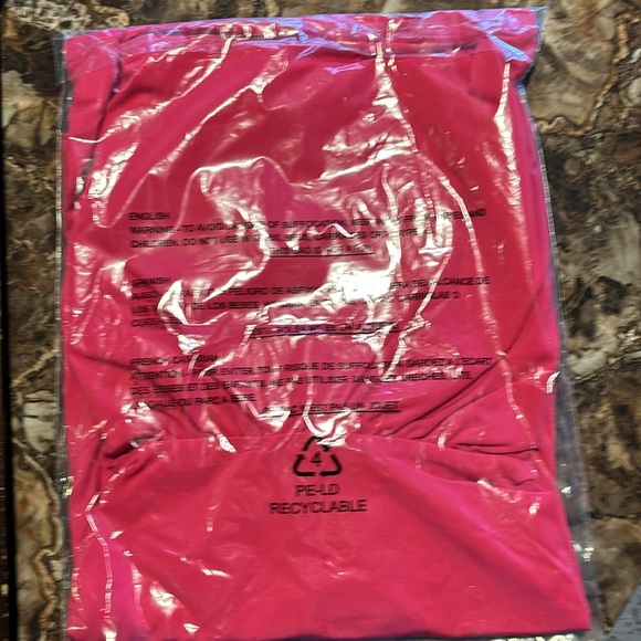 Plus ASHLEY STEWART Bright Pink Cutout Peplum Knit Top 18/20 - Picture 5 of 5